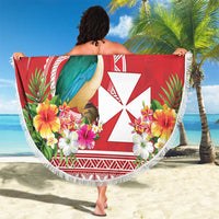 Wallis et Futuna Kingfisher Beach Blanket Polynesian Tropical Flowers LT9 - Polynesian Pride