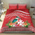 Wallis et Futuna Kingfisher Bedding Set Polynesian Tropical Flowers