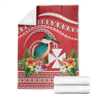 Wallis et Futuna Kingfisher Blanket Polynesian Tropical Flowers LT9 - Polynesian Pride
