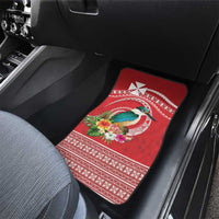 Wallis et Futuna Kingfisher Car Mats Polynesian Tropical Flowers LT9 - Polynesian Pride