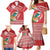 Wallis et Futuna Kingfisher Family Matching Mermaid Dress and Hawaiian Shirt Polynesian Tropical Flowers