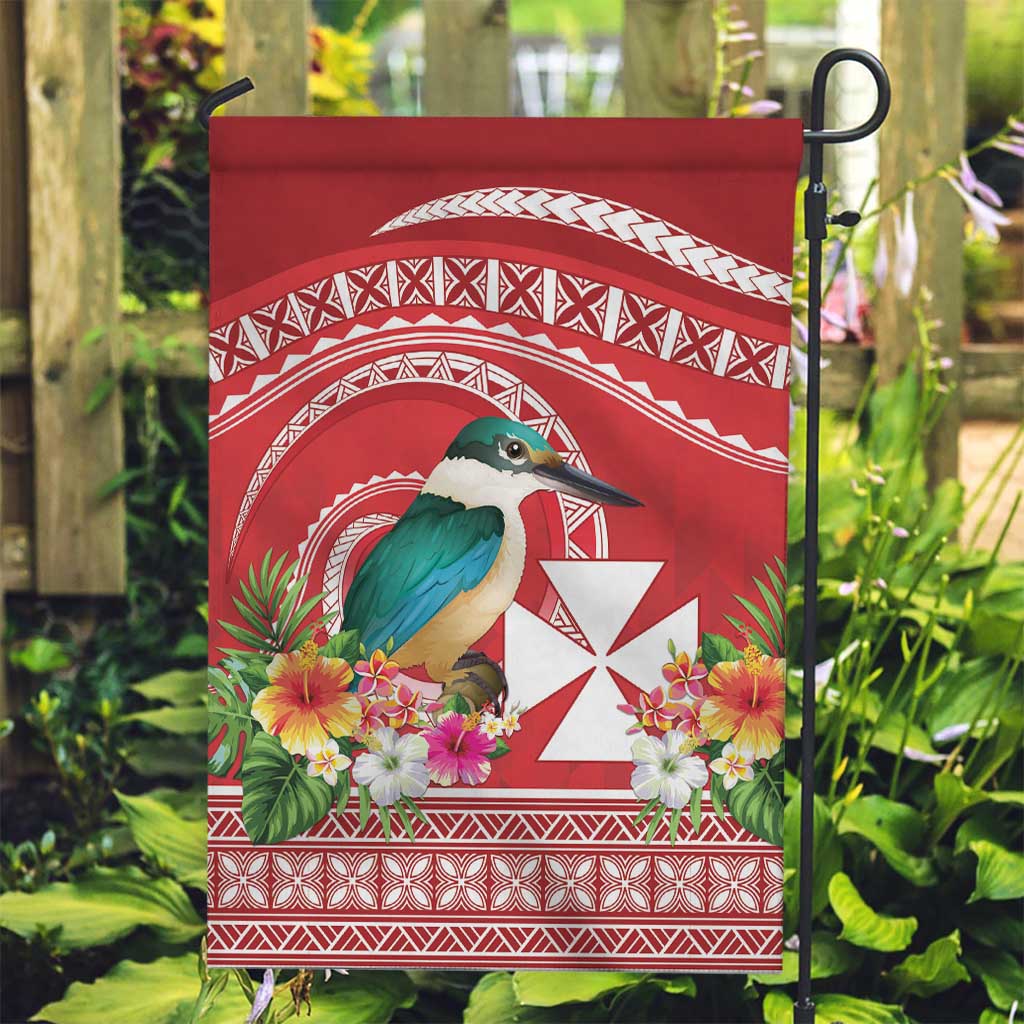 Wallis et Futuna Kingfisher Garden Flag Polynesian Tropical Flowers LT9 Garden Flag Red - Polynesian Pride