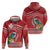 Wallis et Futuna Kingfisher Hoodie Polynesian Tropical Flowers