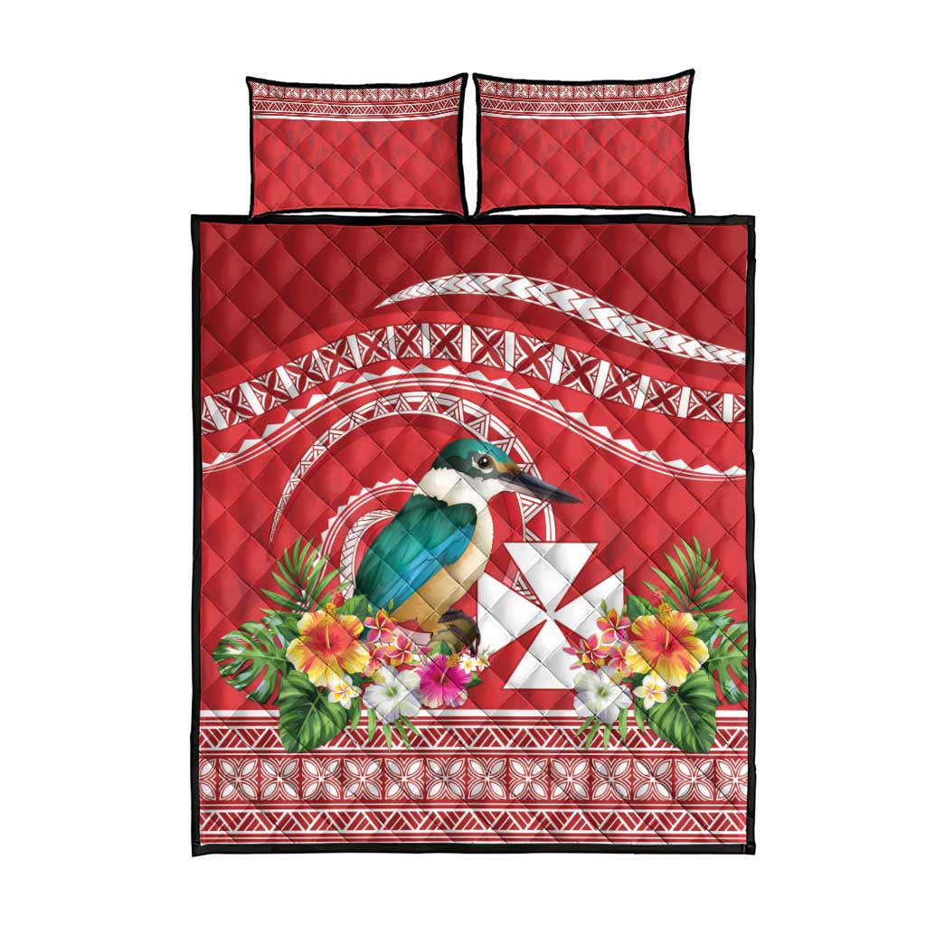 Wallis et Futuna Kingfisher Quilt Bed Set Polynesian Tropical Flowers LT9 - Polynesian Pride