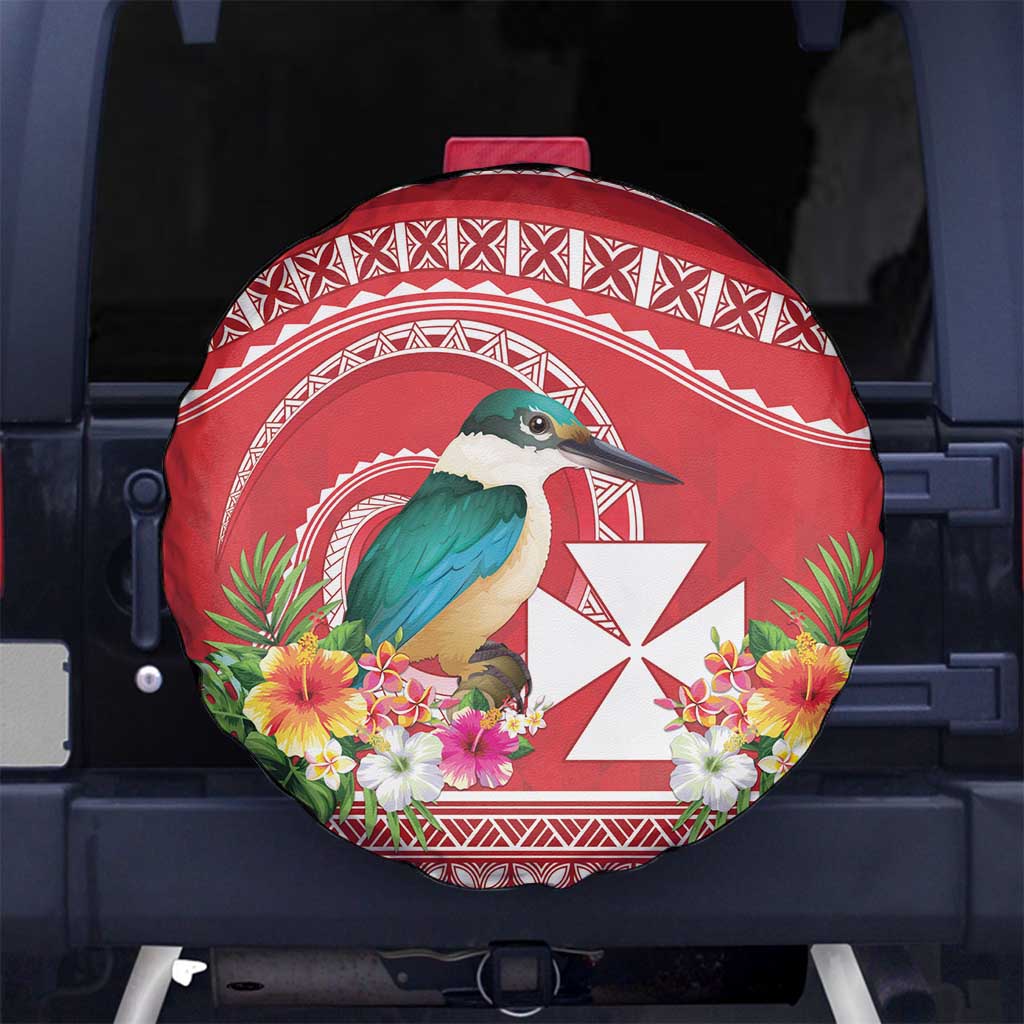 Wallis et Futuna Kingfisher Spare Tire Cover Polynesian Tropical Flowers LT9 - Polynesian Pride