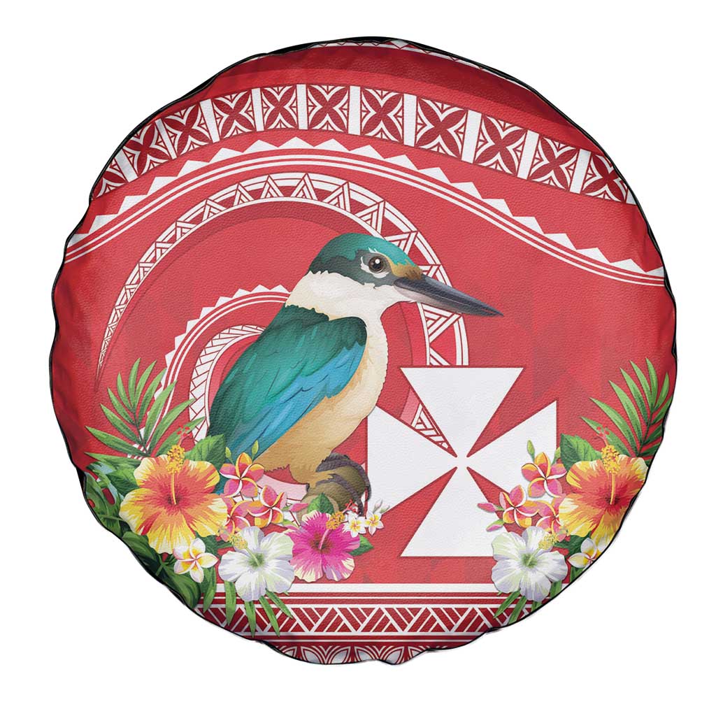 Wallis et Futuna Kingfisher Spare Tire Cover Polynesian Tropical Flowers LT9 - Polynesian Pride