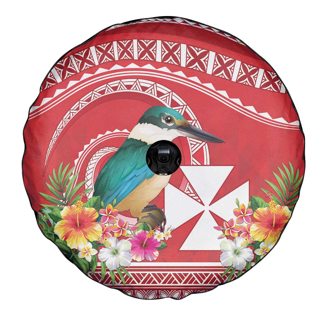 Wallis et Futuna Kingfisher Spare Tire Cover Polynesian Tropical Flowers LT9 - Polynesian Pride