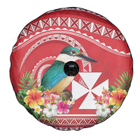 Wallis et Futuna Kingfisher Spare Tire Cover Polynesian Tropical Flowers LT9 - Polynesian Pride