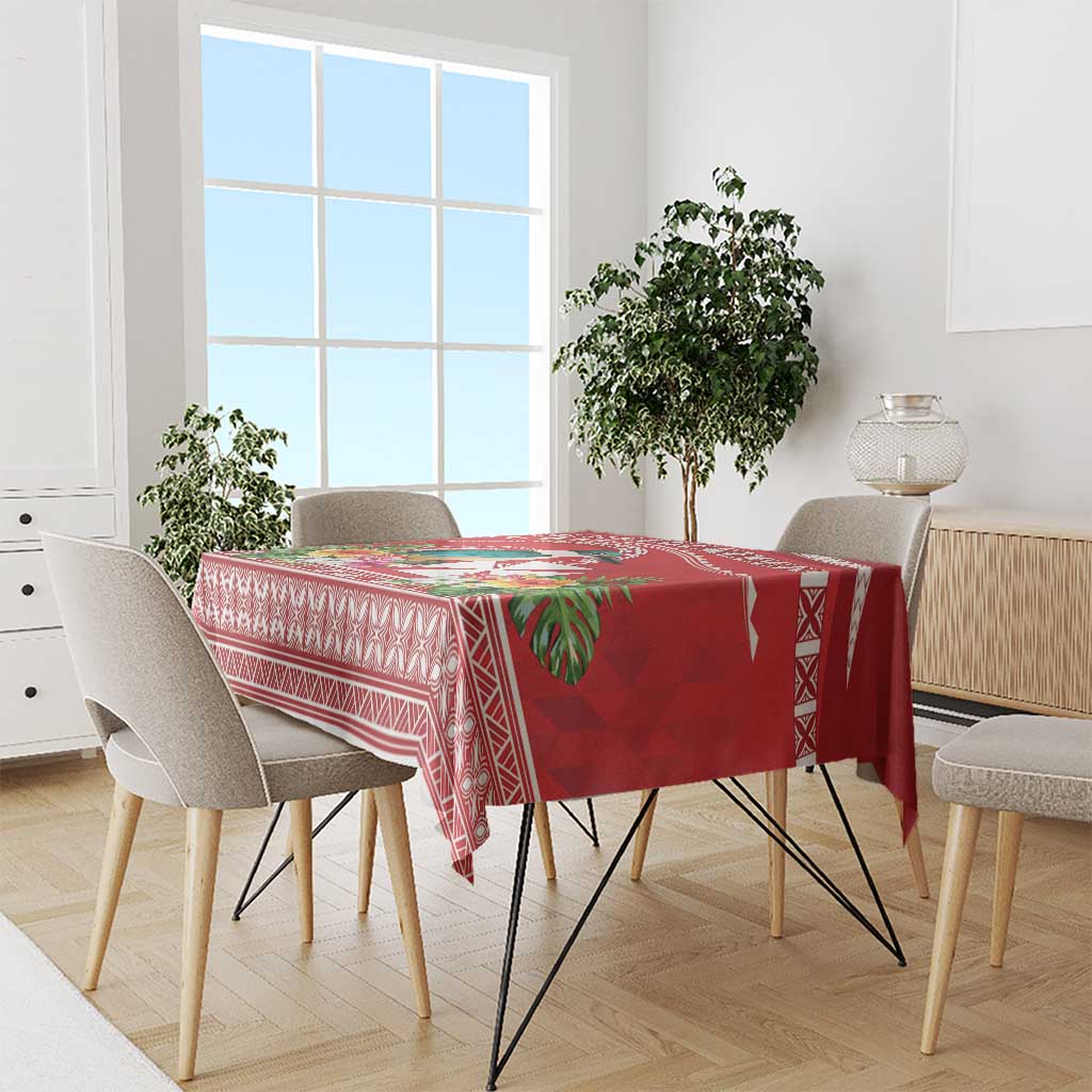 Wallis et Futuna Kingfisher Tablecloth Polynesian Tropical Flowers LT9 - Polynesian Pride