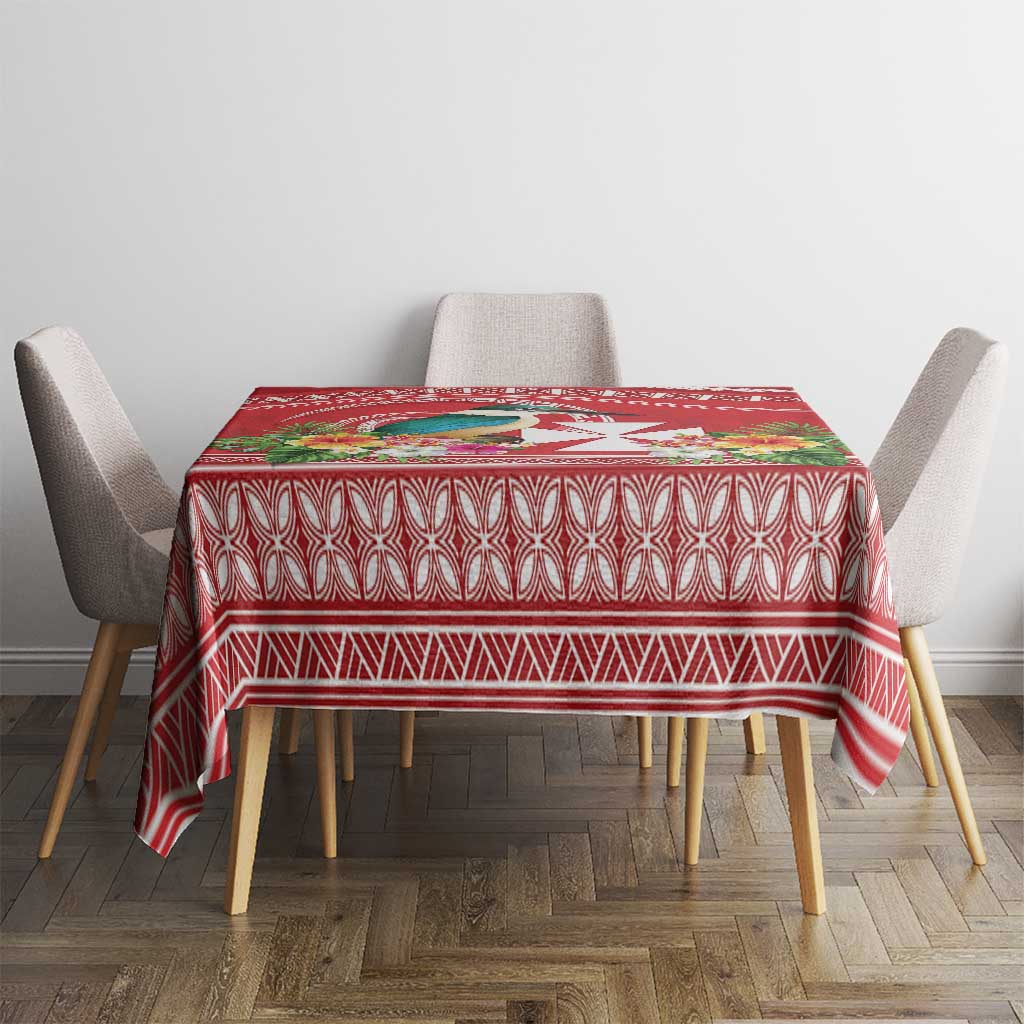 Wallis et Futuna Kingfisher Tablecloth Polynesian Tropical Flowers LT9 - Polynesian Pride