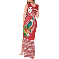 Wallis et Futuna Kingfisher Tank Maxi Dress Polynesian Tropical Flowers LT9 - Polynesian Pride