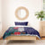 Maori Wheku Meri Kirihimete Personalised Bedding Set All Blue Indigenous Maori Motif - Polynesian Pride