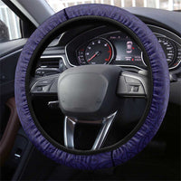 Maori Wheku Meri Kirihimete Steering Wheel Cover All Blue Indigenous Maori Motif - Polynesian Pride