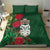 Maori Wheku Meri Kirihimete Personalised Bedding Set All Green Indigenous Maori Motif - Polynesian Pride