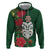 Maori Wheku Meri Kirihimete Personalised Hoodie All Green Indigenous Maori Motif - Polynesian Pride