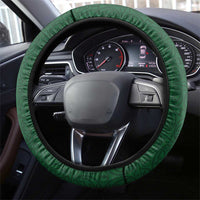 Maori Wheku Meri Kirihimete Steering Wheel Cover All Green Indigenous Maori Motif - Polynesian Pride