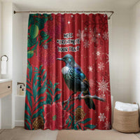 Tui Meri Kirihimete Personalised Bathroom Set Pohutukawa Flowers Red Motif - Polynesian Pride