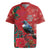 Tui Meri Kirihimete Personalised Rugby Jersey Pohutukawa Flowers Red Motif - Polynesian Pride