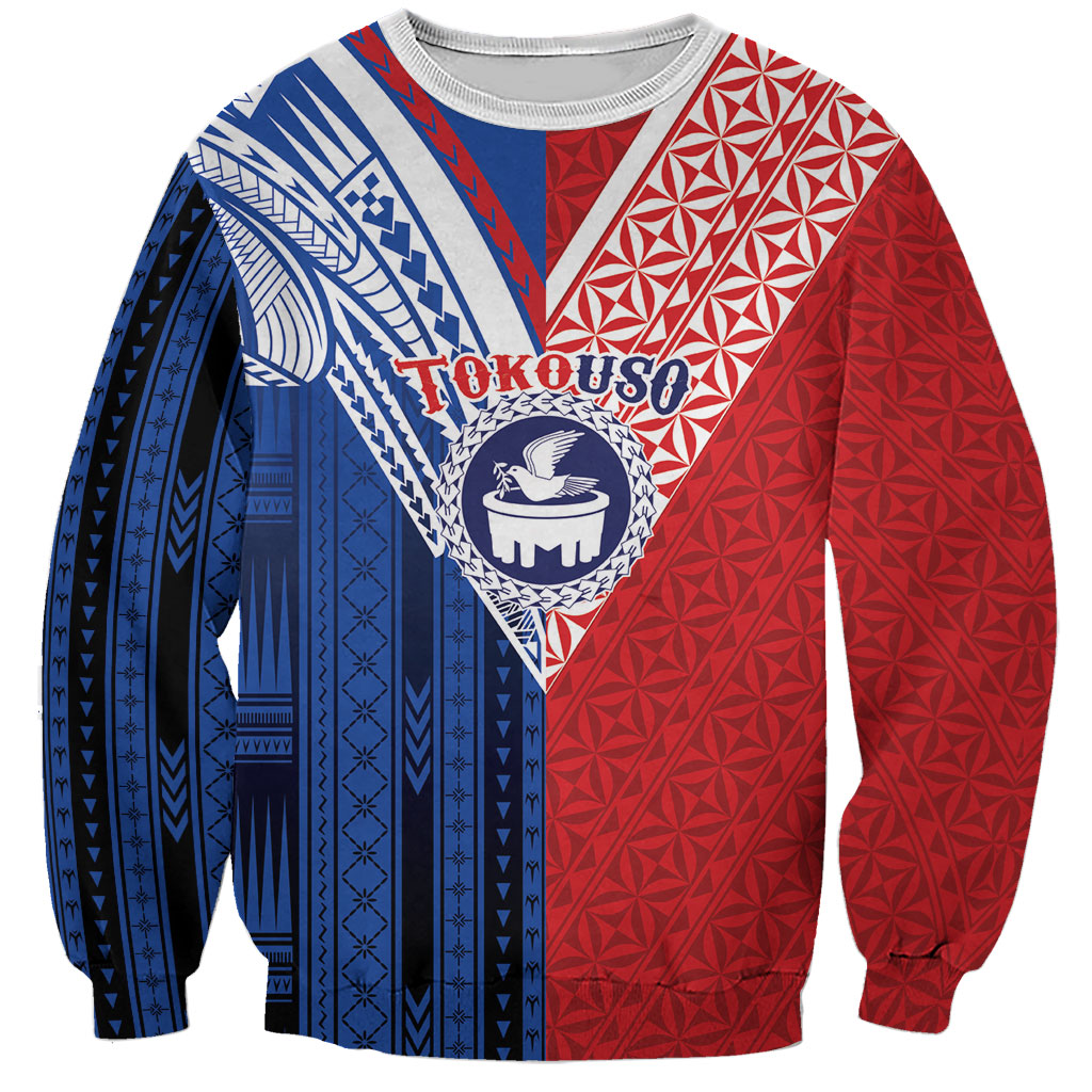 TokoUso Samoa Tonga Personalised Sweatshirt Pacific Brotherhood Tribal Pattern LT9 Unisex Multicolor - Polynesian Pride