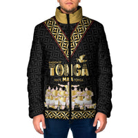 Mate Ma'a Tonga Custom Padded Jacket Tongan Sipi Tau Ngatu Inspired Black LT9 Men Black - Polynesian Pride