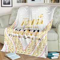 Mate Ma'a Tonga Blanket Tongan Sipi Tau Ngatu Inspired Gold LT9 - Polynesian Pride