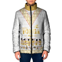 Mate Ma'a Tonga Custom Padded Jacket Tongan Sipi Tau Ngatu Inspired Gold LT9 Men Gold - Polynesian Pride