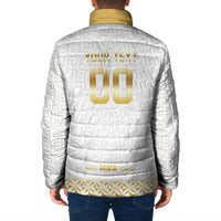 Mate Ma'a Tonga Custom Padded Jacket Tongan Sipi Tau Ngatu Inspired Gold LT9 - Polynesian Pride