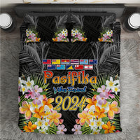 Pasifika Vibes Festival 2024 Auckland Bedding Set LT9 Black - Polynesian Pride