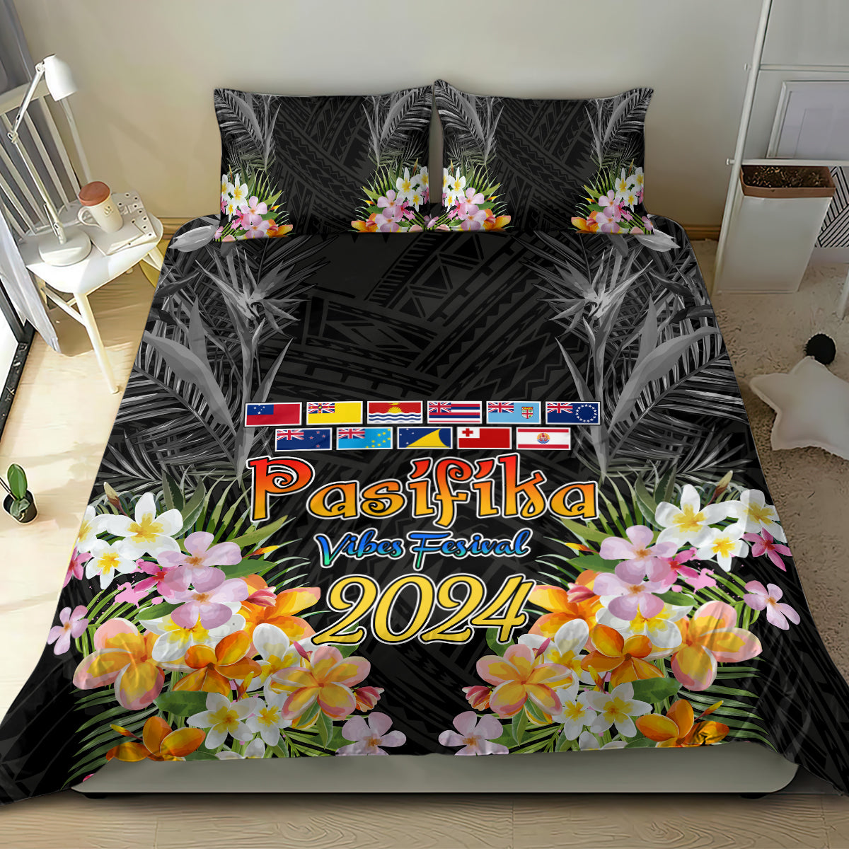 Pasifika Vibes Festival 2024 Auckland Bedding Set LT9 - Polynesian Pride