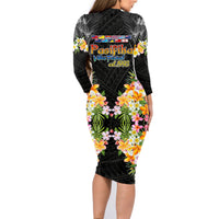 Pasifika Vibes Festival 2024 Auckland Family Matching Long Sleeve Bodycon Dress and Hawaiian Shirt LT9 - Polynesian Pride