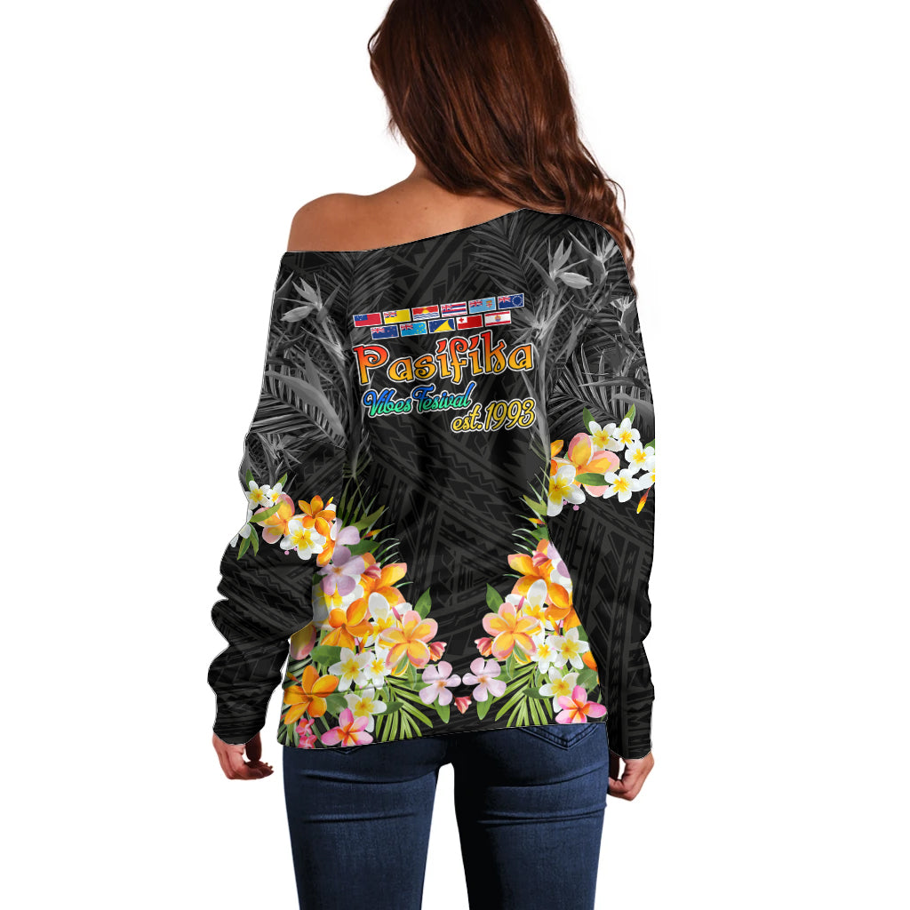Pasifika Vibes Festival 2024 Auckland Off Shoulder Sweater LT9 - Polynesian Pride