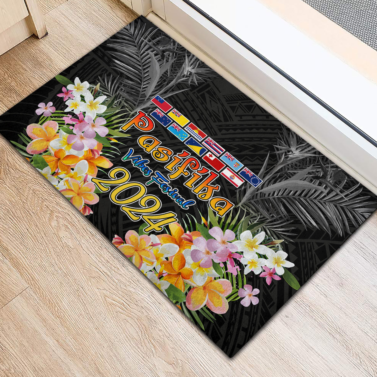 Pasifika Vibes Festival 2024 Auckland Rubber Doormat LT9 - Polynesian Pride