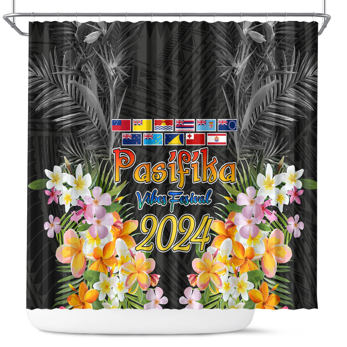 Pasifika Vibes Festival 2024 Auckland Shower Curtain