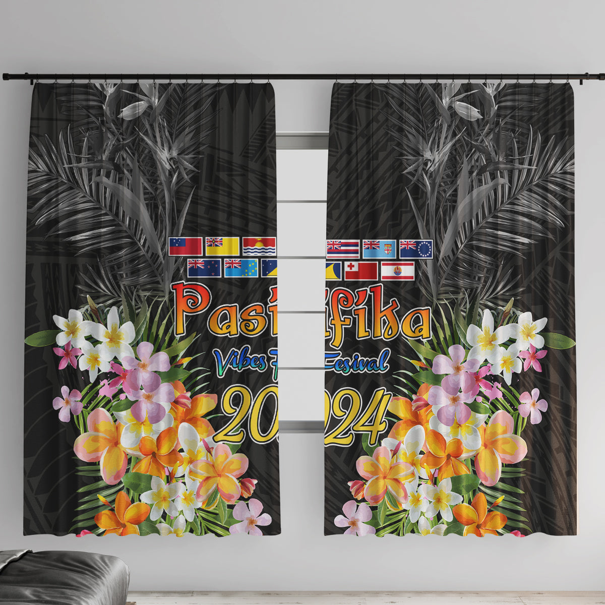 Pasifika Vibes Festival 2024 Auckland Window Curtain