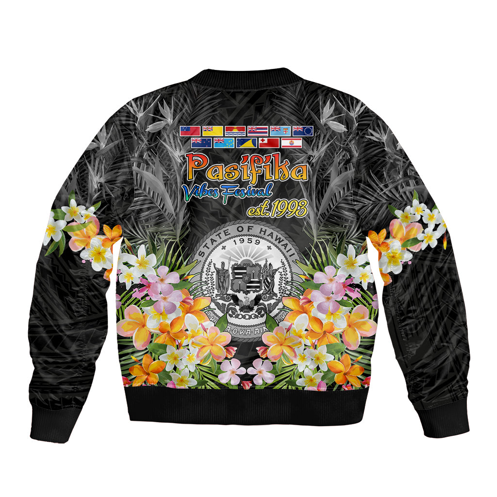 Pasifika Vibes Festival 2024 Bomber Jacket Kanaka Maoli With Hawaiian Islands LT9 - Polynesian Pride