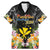 Pasifika Vibes Festival 2024 Family Matching Mermaid Dress and Hawaiian Shirt Kanaka Maoli With Hawaiian Islands LT9 Dad's Shirt - Short Sleeve Black - Polynesian Pride