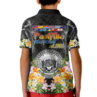 Pasifika Vibes Festival 2024 Kid Polo Shirt Kanaka Maoli With Hawaiian Islands LT9 - Polynesian Pride