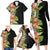 Hawaii Tropical Flowers Tribal Pattern Family Matching Long Sleeve Bodycon Dress and Hawaiian Shirt No1 LT9 - Polynesian Pride