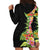 Hawaii Tropical Flowers Tribal Pattern Hoodie Dress No1 LT9 - Polynesian Pride