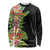 Hawaii Tropical Flowers Tribal Pattern Long Sleeve Shirt No1 LT9 Unisex Black - Polynesian Pride