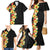 Hawaii Tropical Flowers Tribal Pattern Family Matching Mermaid Dress and Hawaiian Shirt No2 LT9 - Polynesian Pride