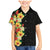 Hawaii Tropical Flowers Tribal Pattern Family Matching Mermaid Dress and Hawaiian Shirt No2 LT9 Son's Shirt Black - Polynesian Pride