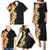 Hawaii Tropical Flowers Tribal Pattern Family Matching Puletasi and Hawaiian Shirt No2 LT9 - Polynesian Pride