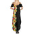 Hawaii Tropical Flowers Tribal Pattern Family Matching Summer Maxi Dress and Hawaiian Shirt No2 LT9 - Polynesian Pride