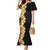 Hawaii Tropical Flowers Tribal Pattern Mermaid Dress No2 LT9 Women Black - Polynesian Pride