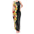 Hawaii Tropical Flowers Tribal Pattern Tank Maxi Dress No2 LT9 Women Black - Polynesian Pride