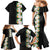 Hawaii Tropical Flowers Tribal Pattern Family Matching Mermaid Dress and Hawaiian Shirt No3 LT9 - Polynesian Pride