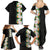 Hawaii Tropical Flowers Tribal Pattern Family Matching Summer Maxi Dress and Hawaiian Shirt No3 LT9 - Polynesian Pride