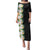 Hawaii Tropical Flowers Tribal Pattern Puletasi No3 LT9 Long Dress Black - Polynesian Pride