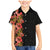 Hawaii Tropical Flowers Tribal Pattern Family Matching Mermaid Dress and Hawaiian Shirt No4 LT9 Son's Shirt Black - Polynesian Pride